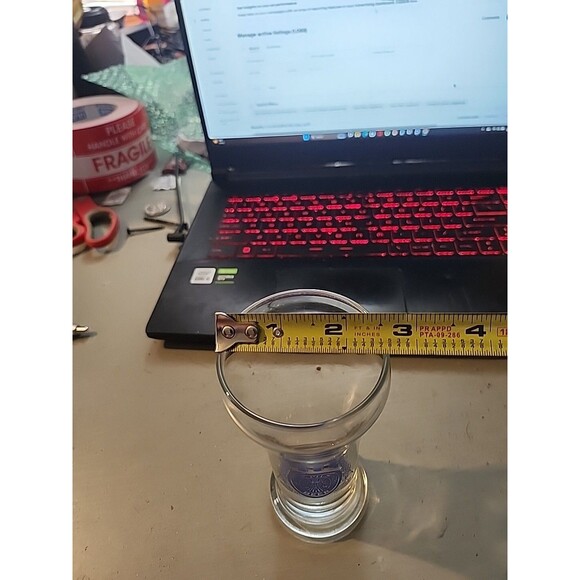 Vintage Miller Lite Pilsner Glass Blue Logo “A Fine Pilsner Beer” Barware - Picture 8 of 9